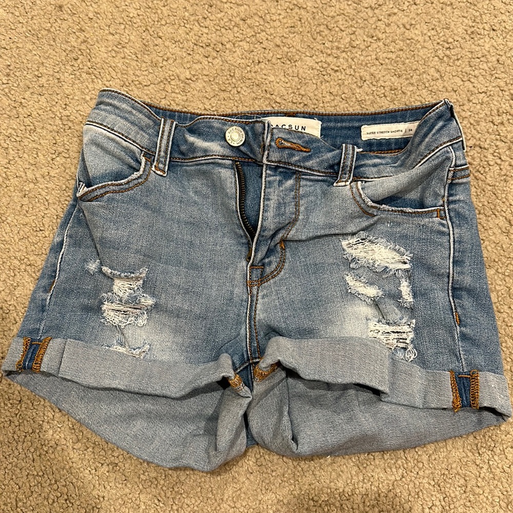 Pacsun Super Stretch Shortie Shorts